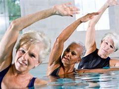 Water senior aerobics